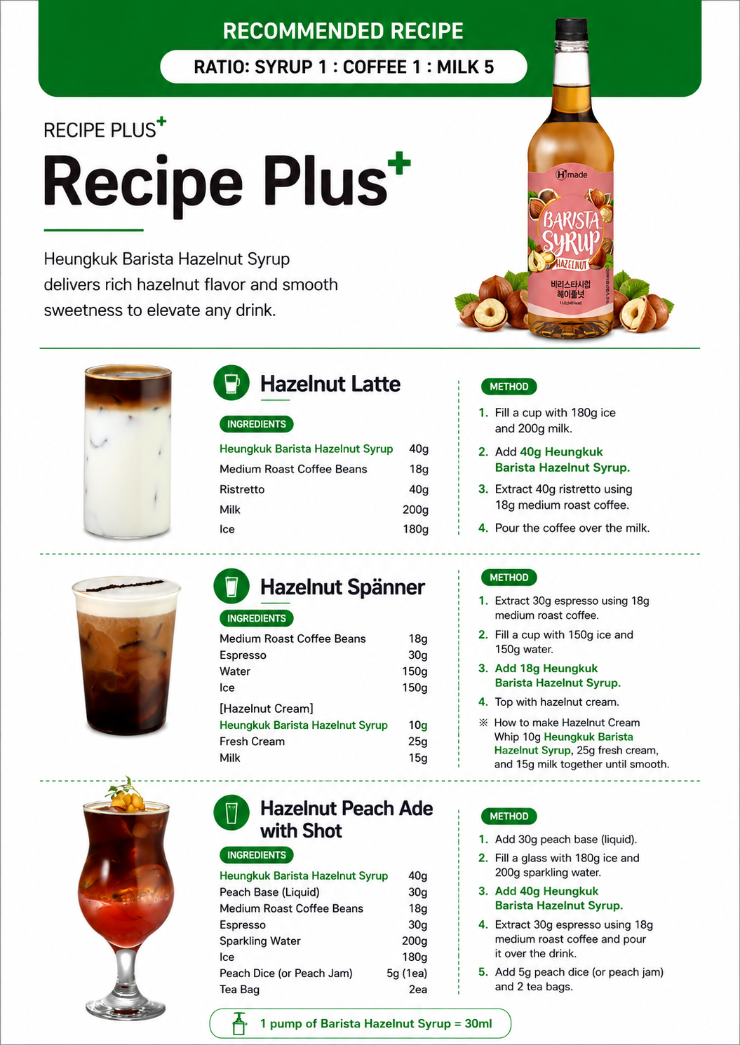 Barista Hazelnut Syrup
