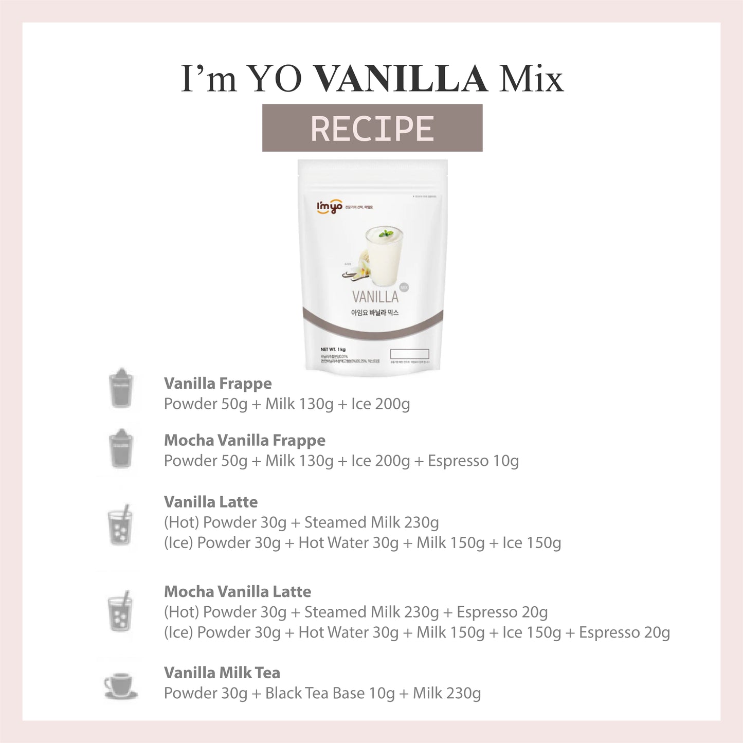 I'myo Vanilla Mix Powder