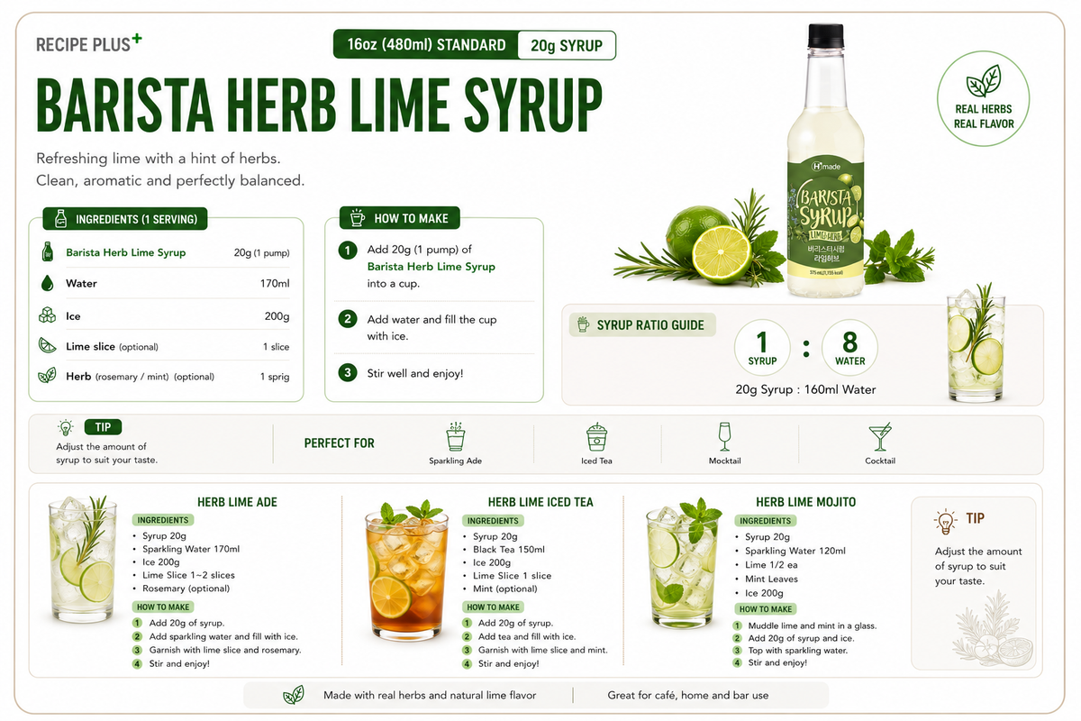 Barista Herb Lime Syrup