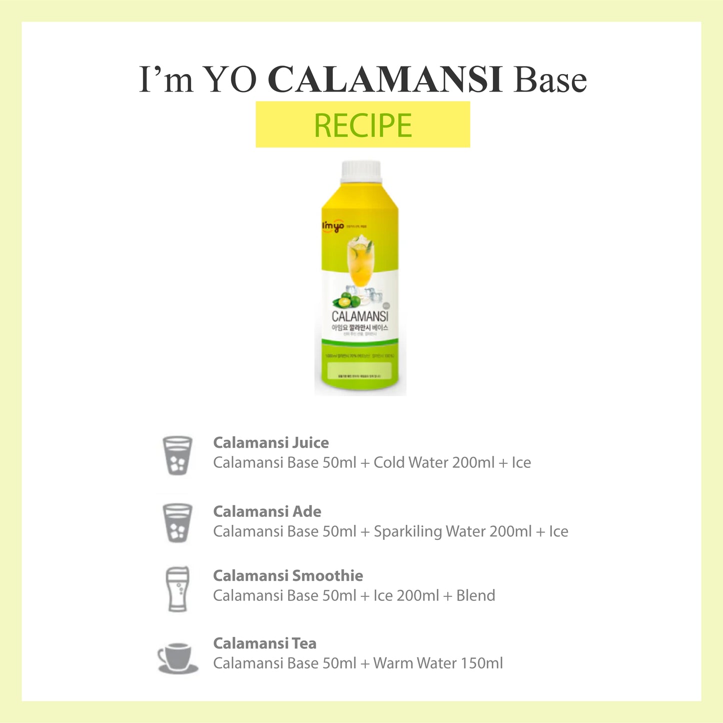 I'myo Calamansi Base