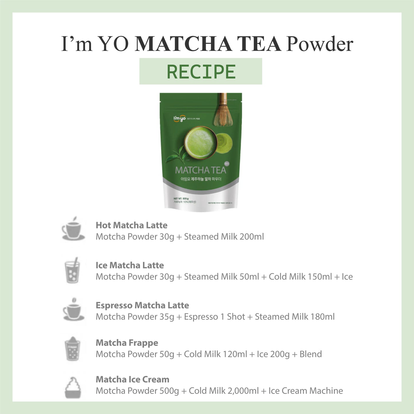 I'myo Matcha Green Tea Powder