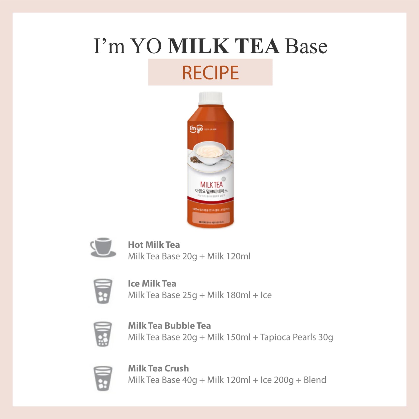 I'myo Milk Tea Base